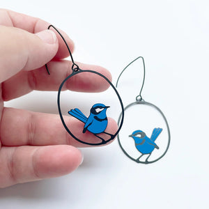 Blue Wren Dangles