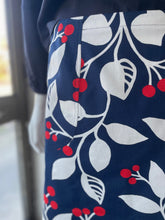 Load image into Gallery viewer, Berries, A-line skirt - Navy