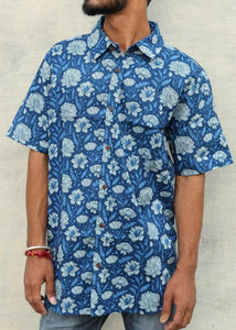 Mens Shirt - Blue Meadow