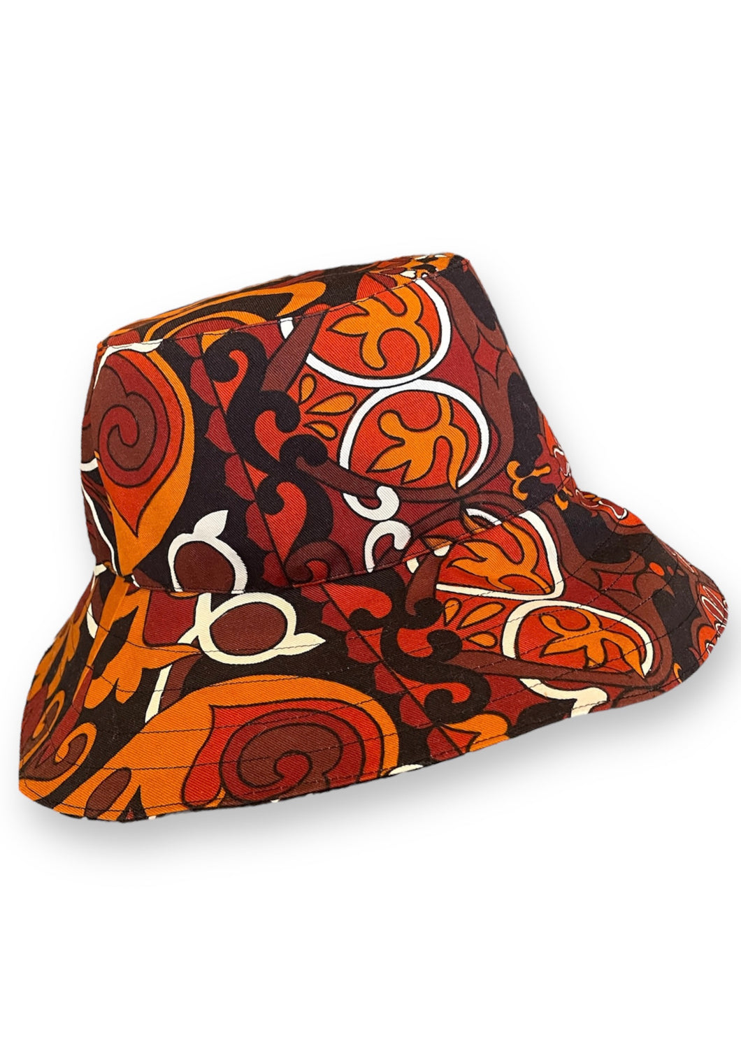 Summer Hat - Paisley/Rust