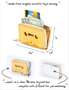 Tape Cassette Wallet - Gold