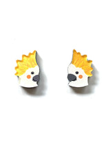 Load image into Gallery viewer, Sulphur Crested Cockatoo Studs