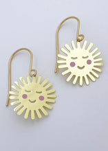 Load image into Gallery viewer, Mini Sun Dangles - Gold/Pink