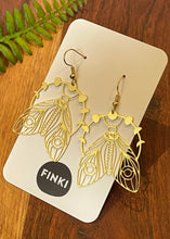 Load image into Gallery viewer, Lunar phase, Moth Earrings