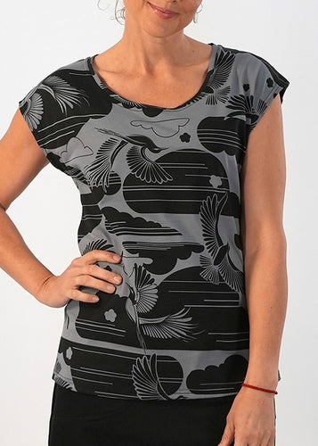 Bobby Top - Birdy, Blk/Grey