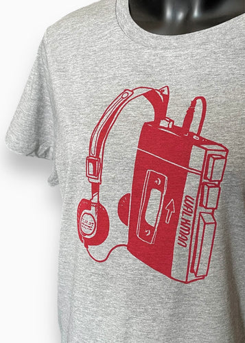 Ladies tee - Walkman/Grey