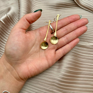 Serene Earrings, Gold