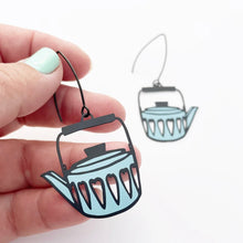 Load image into Gallery viewer, Scandi Tea Pot Midi Dangles - Blue