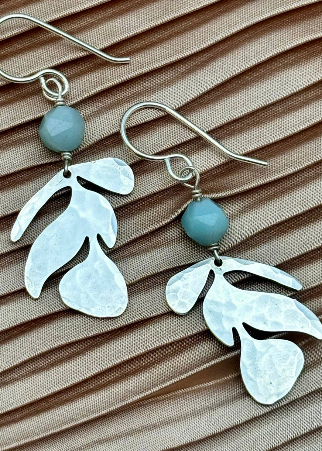 Handmade Flow Earrings: Silver