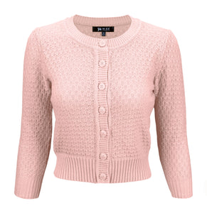 3/4 Sleeve Cardi - Blush