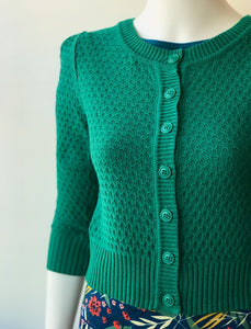 3/4 Sleeve Cardi - Kelly Green