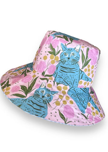 Summer Hat - Kitty Blue