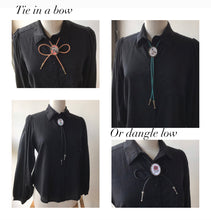 Load image into Gallery viewer, Single Rose, Bolo Tie