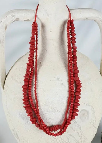 Waipahu Necklace - Red