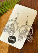 Load image into Gallery viewer, Lunar phase, Moth Earrings