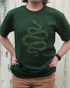 Mens Snake Tee - Forest Green