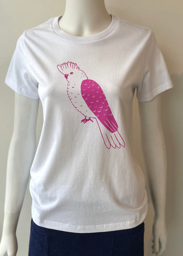 Ladies tee - Galah/White