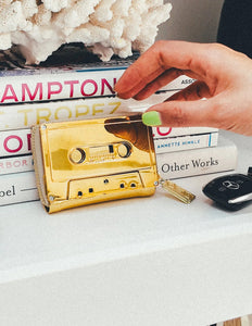 Tape Cassette Wallet - Gold