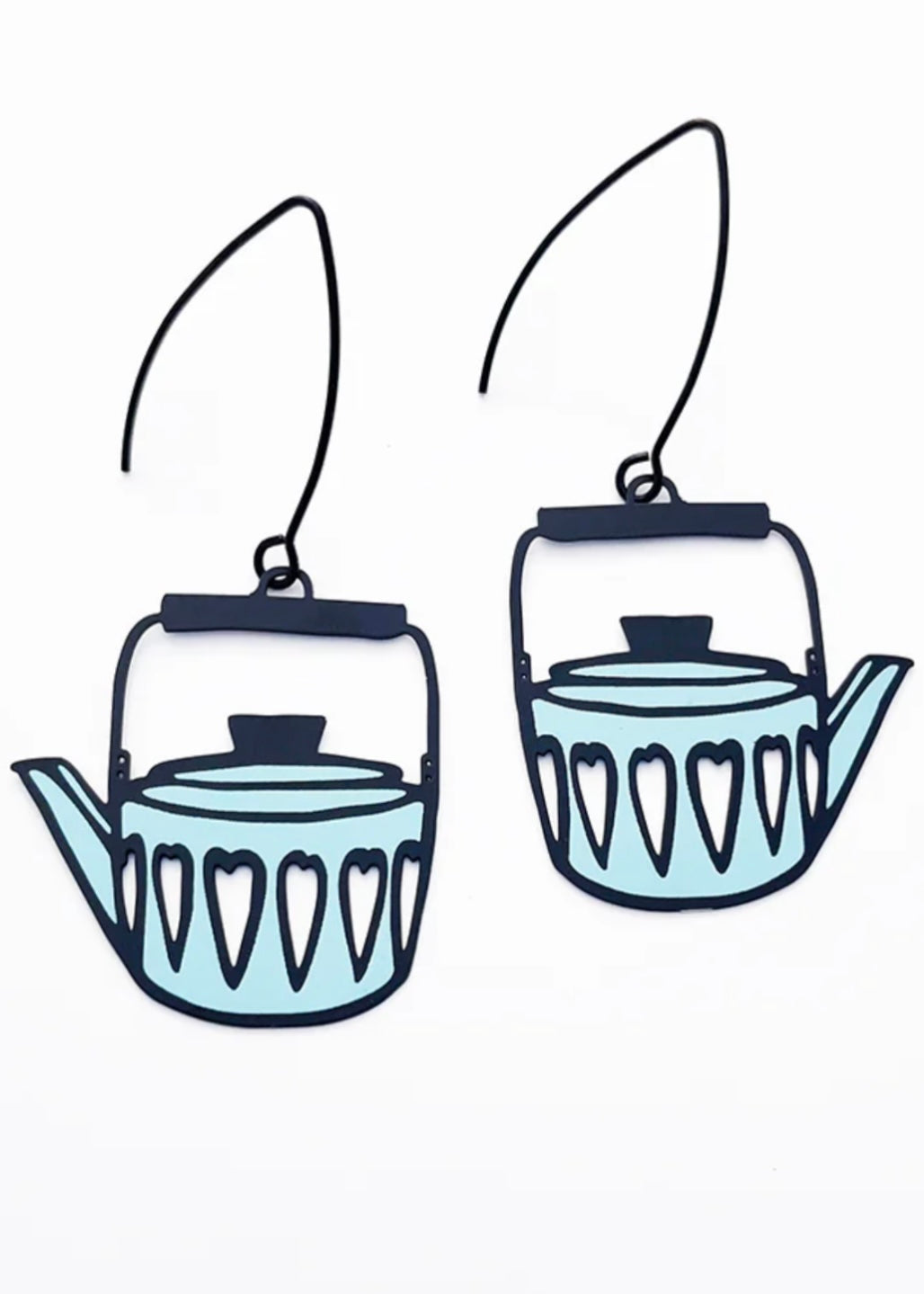 Scandi Tea Pot Midi Dangles - Blue