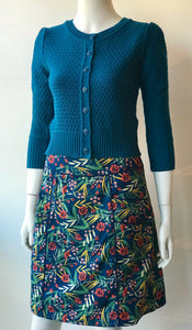 3/4 Sleeve Cardi - Teal Blue