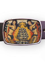 Load image into Gallery viewer, Ship Tattoo Belt Buckle