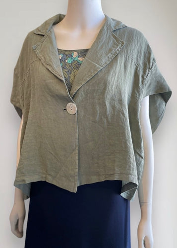 Linen Drape Jacket