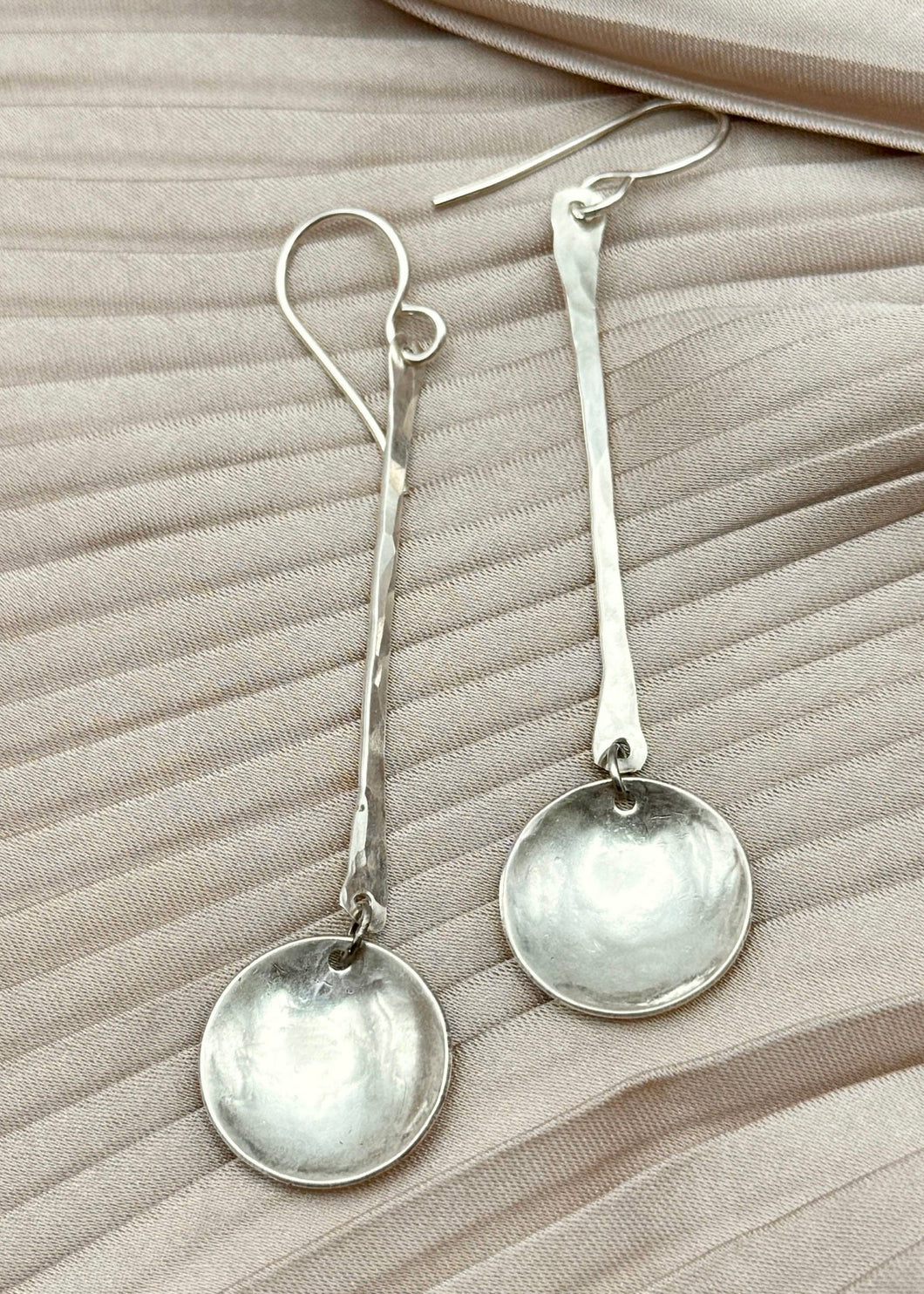 Serene Earrings, Silver