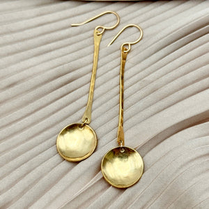 Serene Earrings, Gold