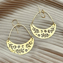 Load image into Gallery viewer, Forest Moon Earrings, Gold