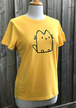 Load image into Gallery viewer, Ladies tee - Cat/Yellow