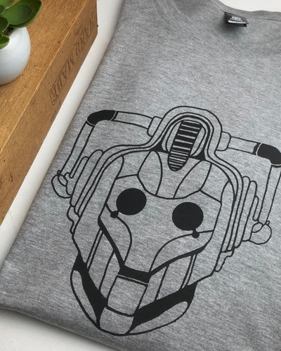 Cyberman tee - Grey marle