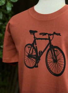 Bike tee - Clay